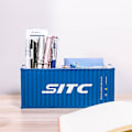 Miniatyrbild 1 av 5: 20ft Mini Shipping Container Modell Leksaker Last Container Maritimo Diecast Container Fartyg Box Pennhållare Kontorsgåvor Anpassad Logotyp SITC 30 Pen holder