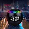 Miniatyrbild 1 av 5: Bluetooth-högtalare. Bärbar högtalarväckarklocka med FM-radio. LED-display