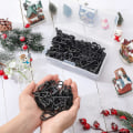 Miniatyrbild 4 av 5: Julbelysningsklämma Utomhus Rännkrok Väderbeständig Utomhusbelysningsklämma Julbelysningsklämma För Juldekoration Slingljus (svart, 120 stycken)