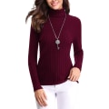 Miniatyrbillede 1 af 5: Strikkede Jumpere Dame Pullover Sweater Kvinder Langærmet Rullekrave Jumper
