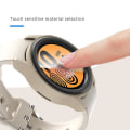 Miniatyrbilde 4 av 5: Anti-kollisjon Matt Klokkeveske For Samsung Galaxy Watch6 44mm, PC Hul Beskyttelsesramme Apricot