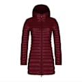 Miniatyrbillede 1 af 5: Efterår og vinter ny mode dunjakke kvindelig tynd sektion lang sektion hætteklædte koreansk version af den slanke store størrelse simple jakke Wine Red XL