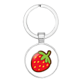 Miniatyrbillede 2 af 2: Kløver Tin Nøglering 9 Farver$nøglering Gave Til Mor Gaver Til Kone Gaver Nøglering Søde Familiesmykker Gaver Til Fødselsdagsgaver, piger$nøglering Nøgl Strawberry