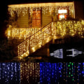 Miniatyrbilde 3 av 5: LED Vindusgardin Lyslenke, Innendørs Utendørs Bryllupsfest Dekor Warm white 3*3