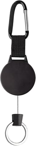 Tungt Retractable Nyckelkedja Nyckel Black 1