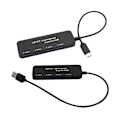 Miniatyrbild 5 av 5: USB2.0-dockningsstation USB2.0 till 4 USB2.0-hubb Multi-Port USB-adapterhubb för PC, bärbara datorer