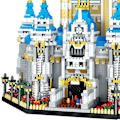Miniatyrbillede 4 af 5: Verdensarkitektur Forlystelsespark Stort Drømmeslot Model (5297 stk.) DIY Mikro Mini Klodser Byggelegetøj til Børn og Voksne