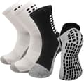 2 par Acsergery present Anti Slip Athletic för män kvinnor, halkfri gummigrepp