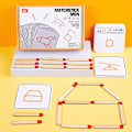 Miniatyrbillede 1 af 5: Dimension Match Puslespil Bordsspil Børns Avancerede Matematiske Olympiade Geometrisk Logik Fokustræning Tidlig Undervisning Intelligenslegetøj