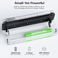 Miniatyrbillede 3 af 5: F2S A4 Størrelse Bærbar Printer Termisk Udskrivning Trådløs BT Rejse Mobilprinter Understøtter 4/8 tommer Kompatibel med Android og iOS Window Mac