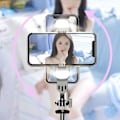 Miniatyrbillede 4 af 5: 1,8 m Teleskopisk Selfie Stick i Aluminiumlegering med Bluetooth Fjernbetjening, Tripod og Dobbelte Udfyldningslys