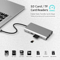 Miniatyrbillede 4 af 5: Usb C Hub, 10 i 1 Usb C Multiport Adapter med 4k Hdmi Vga Usb 3.0 100w Pd og Rj45 Ethernet, Usb C Docking Station Kompatibel med Macbook Pro & Air