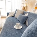 Miniatyrbild 1 av 4: 2023 Nytt Sofföverdrag Chenille Sofföverdrag För 3-Sits Soffa Överkast, Halkskydd L-formad Sofföverdrag, Möbelskydd Sofföverdrag För Sitskudde Soffa Blue Sofa cushion 70x210cm