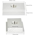 Pikkukuva 2 / 5: Pakkaus, jossa 10 T-mutteria, T-mutteri M8-kierreliukumutterit, 30 x 23 mm T-mutterit puuntyöstötyökalulle