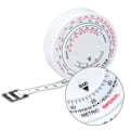 Miniatyrbillede 3 af 5: BMI Body Mass Index Udtrækkeligt Målebånd 150cm Måleberegner Diæt Vægttab Målebånd Værktøj