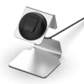 Miniatyrbillede 5 af 5: Til Xiaomi Smart Band 8 Ur Oplader Holder Metal Smartwatch Oplader Stand (uden Oplader) Silver