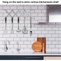 Miniatyrbillede 4 af 5: 2 stk. rustfrit stål tallerkenstativ, 2 stk. justerbar holder til spareribs, multifunktionelt opbevaringsstativ
