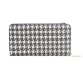 Miniatyrbild 5 av 5: Kvinnor Houndstooth PU Läder Crossbody Väska Telefon Kort Hållare Enstaka Axelväska Dark Blue