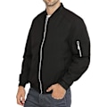 Miniatyrbild 2 av 5: Herr Casual Lättviktsjacka Softshell Flight Bomberjacka Varsity Vindjacka Dark Red M