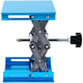 Miniatyrbillede 1 af 5: Løftebord Rustfrit Stål Lab Jack Stand Bordløft Laboratorium Mini Sakselift Jack Platform 4\" x 4\" Højde Udvidbar, Lastekapacitet 5KG Blå