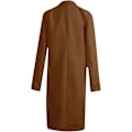 Miniatyrbillede 3 af 4: Elegant Dame Plus Size Varm Frakke Cardigan Vinter Ensfarvet Langærmet Overtøj