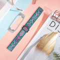 Miniatyrbilde 4 av 5: For Xiaomi Mi Band 3/4 Nylon Flettet Klokkereim Erstatning Justerbar Elastisk Armbånd Style 37