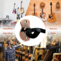 Miniatyrbild 4 av 5: 3-pack metallgitarrväggfäste med skyddande svamp, lämplig för bas, gitarr, banjo, ukulele - röd brons