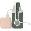Pikkukuva 1 / 5: Mnsun USB -vauvanpullonlämmitin, kannettava taskukokoinen maidonpullonlämmitin, eristetty termostaatti, maidon ja ruoan lämmitintasku USB-latausportilla vauvanhoitoon green