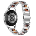 Miniatyrbilde 2 av 3: Urrem i rustfritt stål og resin for Huawei Watch GT 2 42mm/Watch 2/Honor Magic Watch 2 42mm Sliver Brown