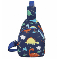 Pikkukuva 1 / 4: Lasten pieni olkalaukku Dinosauruksen olkapää Rintakehä Crossbody Reppu Päiväreppu Ulkoiluun, Matkustamiseen, Retkeilyyn 1kpl Blue