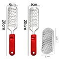 Miniatyrbilde 2 av 5: 2 Fotrasper i metall (fotfil) + 1 gratis erstatningsblad 2 red handle file * 1file large hole