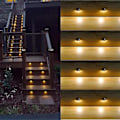 Pikkukuva 2 / 5: 16 kpl matalajännitteisiä LED-terassivaloja, maisema-askelvalaisimia 2 W:n integroiduilla LED-siruilla