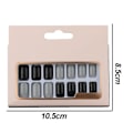 Miniatyrbillede 2 af 5: Farve Tryk-på Manicure, Solid Farve Mani style 4