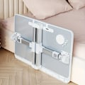 Miniatyrbilde 5 av 5: Sengebrettbord for bærbar PC, justerbart sengebord med skuff, bærbart ståbord med sammenleggbare ben, nettbrettbord for sofa, divan, gulv