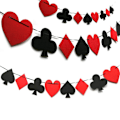 Pikkukuva 4 / 5: 2 kpl Kasinobanneri Pokeripeli Banneri Kasinojuhlien Koristeet Suosikit Las Vegas Teema Kasinojuhlatarvikkeet 2m