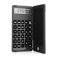 Miniatyrbillede 1 af 4: Lommeregnere Foldbar Lommeregner 6 Tommer Flydende Krystal 12 Cifret Display Foldbar Ultratynd Skriveplade Sort