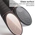 Miniatyrbillede 3 af 5: Død Hudfjerner til Fødder - Pedicure Fod Æg Fil Hård Hudfjerner og Fod Peeling Black with rose gold glass