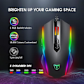 Miniatyrbillede 2 af 5: Gaming Mus Ledning, Computer PC Gaming Mus [RGB LED] [Hurtig Ild], Avanceret 5-Niveau 7200 DPI Gaming Sensor, Ergonomisk, 8 Programmerbare Knapper