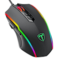 Miniatyrbilde 1 av 5: Gaming Mus Kablet, Datamaskin PC Gaming Mus [RGB LED] [Rapid Fire], Avansert 5-nivå 7200 DPI Gaming Sensor, Ergonomisk, 8 Programmerbare Knapper
