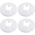 Miniatyrbilde 1 av 5: 4 stk. veggflens ytre diameter flens enkel installasjon plast radiator rosett vannrør avløpsledning deksel krage vegg rørdeksel dekorasjon Pi White 20mm