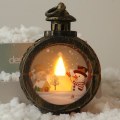 Miniatyrbilde 1 av 3: Juledekorasjon Flammeløse Flimrende Lys, Batteridrevne LED-lys, Flimrende Flammeløse Søylelys, Batteridrevet Varmt Lys, For Bronzed Snowman L