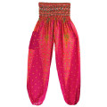 Miniatyrbillede 1 af 5: Boho Yoga Bukser til Kvinder - Printede Pilates Bukser med Løs Pasform og Baggy Harem Stil - Perfekt til Strand, Yoga, Dans og Mere Rose One Size