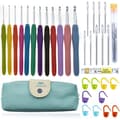 Virka krokar set, 35 st full size virka set, med fodral