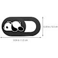Miniatyrbild 2 av 5: 6 st söta panda mönster glidande kameraöverdrag integritetsskydd webbkameraskydd för bärbar dator