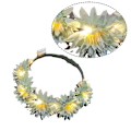 Miniatyrbilde 3 av 5: LED Blomsterkrone, Blomsterkrans Hodebånd Lysende LED Blomsterhodeplagg Blomsterhodebekledning shape4