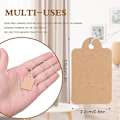 Miniatyrbilde 2 av 5: 500 stk. prislapper med snor, merkelapper Kraft prislapper Skrivbare Kraft blanke prislapper Displaylapper med elastisk opphengssnor