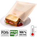 Miniatyrbillede 4 af 5: Toastposer Genanvendelige Non-stick Lommer Sandwich Toastposer 3 Stk, Toastposer Vaskbar Gave