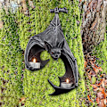 Miniatyrbild 3 av 4: Fladdermus Vägg Tealight Sconce Ljusstake Fladdermus Hållare Väggdekor Gotisk Halloween Dekor För Hemmakontor