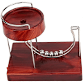 Miniatyrbilde 1 av 5: Science Ki-netisk Kunst Evighetsmaskin, Perpetual Motion Dynamics Kunstdekorasjon, Science Physics Gadge Kontor Hjemmebord Dekor, Vinrød A