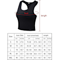Miniatyrbillede 3 af 5: 4 Stykker Basic Trænings Crop Tanktoppe Ærmeløse Racerback Sport Tanktop Style 5 M